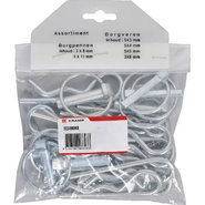 Assortimenten borgpennen en -veren