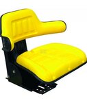 Zitting mechanisch geveerd PVC geel
