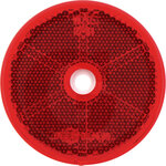 Reflector rond rood 61 mm.