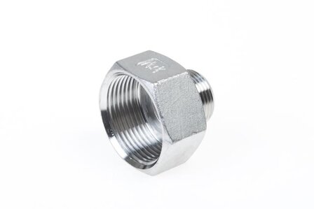 RVS soknippel 3/8&quot; x 1/4&quot;