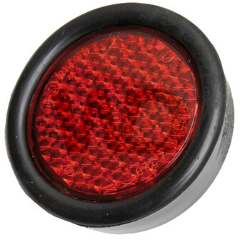 Reflector rond rood 65 mm.