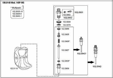 Suevia drinkbak model 140P 1/2&quot;