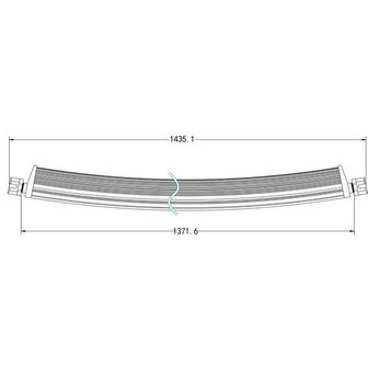 LED lichtbalk gebogen 300W 25500 lm