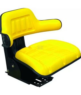 Zitting mechanisch geveerd PVC geel