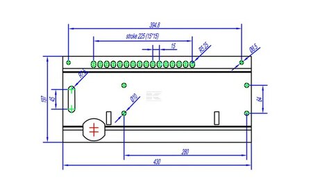 Zitting mechanisch geveerd PVC opklapbaar
