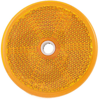 Reflector rond oranje 61 mm.