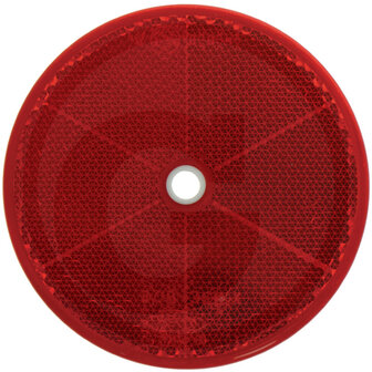 Reflector rond rood 84 mm.
