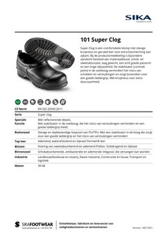 Sika 101 Superclog S3, mt. 39 t/m 48