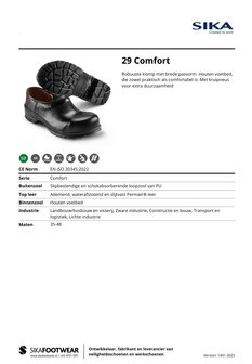 Sika 29 S3, mt. 35 t/m 48