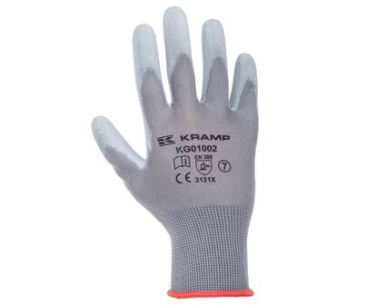 Montagehandschoen grijs mt. S t/m XXL