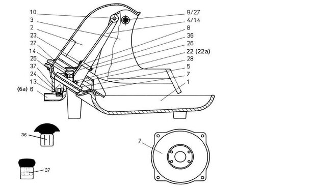 Lister L3 / L4 ventielkegel onder