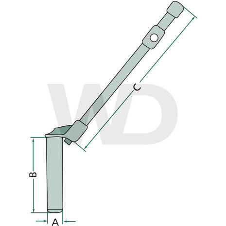 Koppelingspen systeem Deutz 31 mm. x 250 mm.