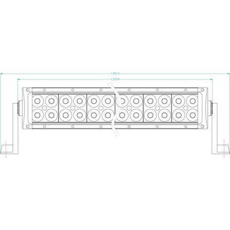 LED lichtbalk 300W 25500 lm