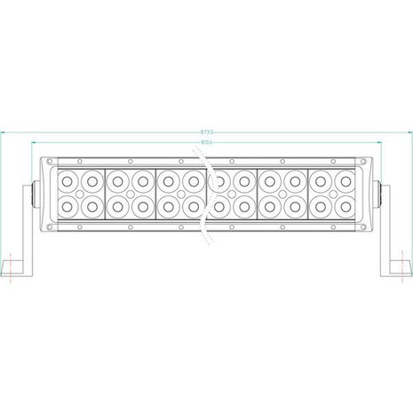 LED lichtbalk 180W 15300 lm