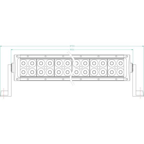 LED lichtbalk 180W 15300 lm