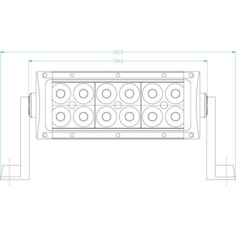 LED lichtbalk 36W 3060 lm