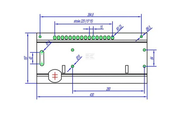 Zitting mechanisch geveerd PVC opklapbaar