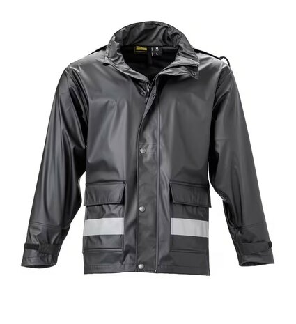 Regenjas Protect zwart maat 2XS t/m 5XL