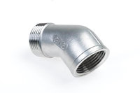 RVS knie 45 graden bi/bu 1"