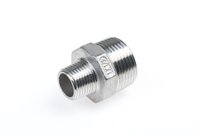 RVS verloopnippel 1" x 1/2"