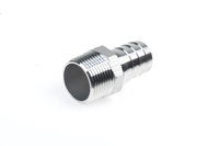 RVS slangtule bu 1/2" x 19 mm.