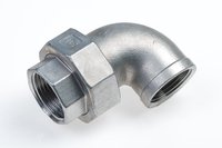 RVS koppeling haaks conisch bi/bi 1"