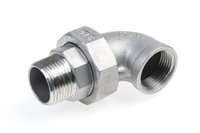 RVS koppeling haaks conisch bi/bu 1"