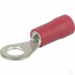 Oogkabelschoen rood gatdiameter 4 mm.