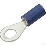 Oogkabelschoen blauw gatdiameter 5 mm.