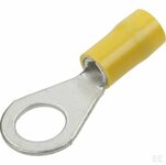 Oogkabelschoen geel gatdiameter 8 mm.