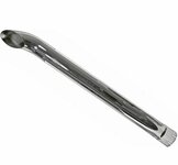 Verchroomde uitlaat 70 mm. x 1220 mm.