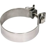 Klem voor verchroomde uitlaat 70 mm.