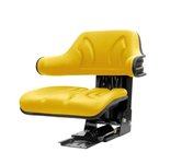 Zitting PVC met lendensteun geel