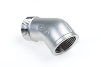 RVS knie 45 graden bi/bu 3/8"